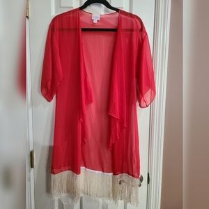 LuLaRoe Monroe Kimono swimsuit cover-up NWT small